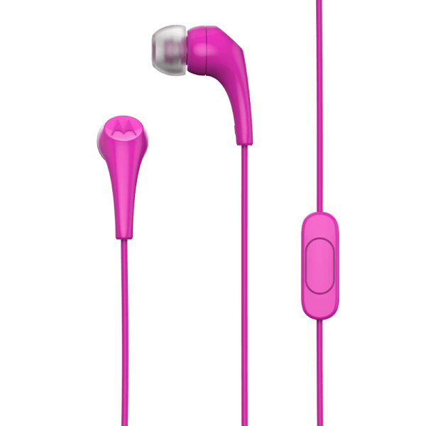 Fone de ouvido Motorola Estereo Earbuds 2 - Rosa