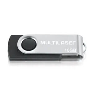 Pen Drive Multilaser Twist 16 GB Preto
