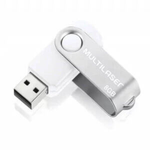 Pen Drive Multilaser Twist 8 GB Branco