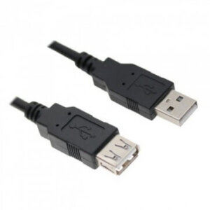 Cabo USB Extensor 2.0 Macho x Fêmea 1.8mts Preto Wb-Am/Af