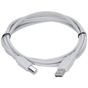 Cabo USB 2.0 1,8 Metros Cinza Para Impressora